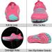 Quickshark Kids Water Shoes - Pink Aqua Socks for Boys & Girls | Lightweight & Quick Dry Slip-On Sandals for Beach, Pool & Swim - Big Kid Size 2 - Buy Online on GoSupps.com