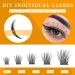 PURLEOR Cluster Lashes 60 Pcs | Individual Eyelash Extensions C Curl | 8-16mm | DIY Manga Lash | Makeup - Buy Online on GoSupps.com