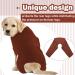 Buy Hjyokuso Recovery Suit for Dogs - Leg Surgery & Licking Prevention Sleeves - Size S Brown - Buy Online on GoSupps.com