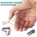 Professional Stainless Steel Cuticle Cutter with Pusher - RONAVO Cuticle Trimmer Set for Fingernails and Toenails - Buy Online on GoSupps.com