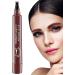Eye Brow Pencil - Four Forked Eyebrow Pencil Waterproof Eyebrow Makeup for Natural-Looking Brows Parties Daily Use Dating Pochy Red Brown - Buy Online on GoSupps.com