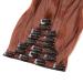 SEGO Clip in Hair Extensions - Wavy Red Brown 24 (61cm) - 8 Wefts - Realistic Hairpiece for Volume & Length - Buy Online on GoSupps.com