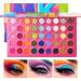 45 Shades Eyeshadow Palette Highly Pigmented Colorful Collection Makeup Palette Matte Shimmer Metallic Glitter Eye Shadow For Long Lasting Eye Make Up Colorful Rainbow