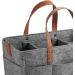Harilla Baby Wrap Bag Stylish & Spacious Felt Organizer for Baby Products | Reusable Dark Gray Handbag & Weekend Bag - Buy Online on GoSupps.com