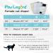 Paw Legend Reusable Cat Diapers (3 Pack) - High Absorbency for Female & Male Cats - Easy to Use Enchanting Design Safe & Comfortable - X-Small Morandi Color - Buy Online on GoSupps.com