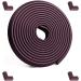 Corner Edge Safety Protector Set - 14ft Edge + 4 Corners, Reddish-Brown Soft Foam Strip, Baby Proofing Guards with 3M Adhesive for Table, Furniture, Sharp Edges Protection - Buy Online on GoSupps.com