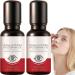Huile essentielle pour les yeux raffermissante anti-rides bille de roulement pour les yeux l'huile de ricin avec extrait de ginseng s rum sous les yeux pour les cernes les poches (2 pi ces)