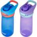 Contigo Jessie Kids Water Bottle 2-Pack - 14oz Leak-Proof, Dishwasher-Safe, Fits Cup Holders - Blue Poppy/Coral & Amethyst/Jade - Buy Online on GoSupps.com