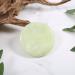 Jade Stone Eyelash Extension Glue Holder Set - 2 Pieces Round Adhesive Pallet for Fake Lashes - 2 Inch Green Stone - Buy Online on GoSupps.com