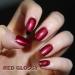 Red Nail Polish - 6ml Glitter Nail Varnish Sparkly Nail Polish Quick Dry & Long Lasting Red Polish Non Toxic Formula Nail Paint Manicure Nail Gel for Women DIY at Home No Need Cure VC01 - Buy Online on GoSupps.com