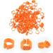 VILLFUL 100 Pcs Pigeon Anklet Numbered Pigeon Deterrent Sound Clips Drumstick Chicken Foot Ring Plastic 1.3X1.3CM Orange - Buy Online on GoSupps.com