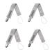 Karids 4er Set Unisex Pacifier Chain - Baby Pacifier Strap for Toddlers | Snug & Stylish Gray Pacifier Bands - Buy Online on GoSupps.com