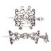 Solustre 2Pcs Celtic hairpin vintage Hairstage Celtic hair clip Vikings Hair fork Alloy hair jewelry headdress silver Viking costume accessible gift style a