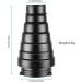 Neewer Medium Aluminum Alloy Conical Snoot Kit with Honeycomb Grid and Color Gel Filters for Bowens Mount Studio Strobe - Photography Flash Light Accessories - Buy Online on GoSupps.com