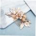 FRCOLOR Golden Flower Hair Comb hair accessories for women wedding hair accessories women hair accessories hair jewels for women Crystal bridal headpiece comb bridal hair accessories alloy - Buy Online on GoSupps.com