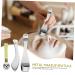 Ipetboom 3pcs Facial Cream Scoop Metal Makeup Applicator for Skincare Products for Eye Cream and Diy Makeup Easy to Use No Waste Suitable for Bottles - Buy Online on GoSupps.com