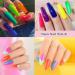 Neon Nail Polish Set - Hot Pink Red Yellow Orange Fluorescent nail Varnish Set for Halloween Party 4 Colors Nail Polish - Quick Dry Nail Varnish Sets for Home DIY Manicure Gifts for Women - Buy Online on GoSupps.com