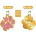 Nibana Personalized Dog Tags Glitter Paw Print Custom Pet ID Tags Engraved Cat Name Tags for Small Medium Large Dogs Cats up to 4 Lines of Custom Text Easy to Read(Pink) - Buy Online on GoSupps.com