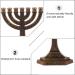 Artibetter 6 Pcs Seven Hole Candlestick Decoration Tapered Candlestick Holders Holy Cups Branch Candle Centerpiece Chanukah Conical Zinc Alloy Die-casting Electroplated Ancient Tin Jerusalem - Buy Online on GoSupps.com