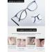 Koosufa Classic Retro Glasses Frames for Men & Women - Thin Ultra-light TR90 Nerd Glasses in Matt Black with Case - Large Panto Style - Buy Online on GoSupps.com