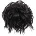 Dark Brown Synthetic Messy Hair Bun Chignon Extension - Wavy Donut Updo Scrunchy Curly Hairpiece - Buy Online on GoSupps.com