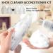 MEIEGOU Shoe Cleaning Kit Shoe Cleaner(with Brush Towel and Sponge) White Trainer Cleaner for sports leather and casual shoes Shoe Whitener- 100ml - Buy Online on GoSupps.com