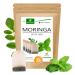 MoriVeda Moringa Dip Tea 100% natural & vegan (choice of moringa leaf blend apple-cinnamon pomegranate ginger mint). Quality product from MoriVeda (20 bags of mint)