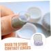 Solustre 4-Sentence Contact Lens Container Stylish Organizer Case for Glasses and Colored Lenses Perfect for Travel & Bags - Buy Online on GoSupps.com