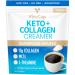 VitaCup Keto + Collagen Coffee Creamer Vanilla Flavor with MCT, Collagen Protein, Coconut Water, L-Theanine for Keto Diet, Use in Coffee, Smoothies, & Shakes, Dairy-Free, Gluten-Free, Soy-Free, 10oz Vanilla 10 Ounce (Pack of 1)