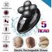 5-in-1 Rechargeable Head Shaver for Bald Men - Smart Electric Razor Beard & Nose Trimmer Facial Brush - Buy Online on GoSupps.com