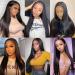 Bele 13x6 HD Lace Front Wig 32inch Brazilian Virgin Human Hair for Black Women - Natural Color, Pre Plucked with Baby Hair, 180% Density - Buy Online on GoSupps.com