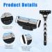 8Pcs Razor Blades Refills with 1 Handle Razors for Mach 3 Blades Replacement Blade with Double Lubrication Strip Compatible with Mach 3 Handles Shaving Manual Shaver Blade Men Father Boyfriend - Buy Online on GoSupps.com