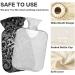 Naanle Hot Water Bottle with Paisley Flower Cover - 2L Transparent Heat Bottle for Back Pain Relief Hand & Foot Warmer Neck Warmth & Cold Therapy - Perfect for International Shipping - Buy Online on GoSupps.com
