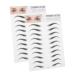Angoily 6 pcs Transfer Tool Type Artificial Women Imitation Eyebrow Men Black Hair-like for Stickers ze001x3pcs Blackx3pcs
