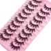 Shop AUGENL 10 Pairs Cute Japanese Style False Eyelashes - Thick Eye Lash Extensions for Cosplay & Anime Makeup - Reusable Manga Eye Makeup Tools (H03 - Buy Online on GoSupps.com