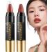 Lip Pencil | Moisturizing and Long-Lasting Cosmetic Pencil Lip Contour Makeup - For Women and Girls Travel Weddings Holidays Festivals Parties and Events - Buy Online on GoSupps.com