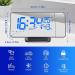 TAKRINK Alarm Clock Digital Radio Alarm Clock with 4 Levels Screen Brightness Projection Alarm Clock with Temperature Alarm Clock with Projection Dual Alarm Type-C Charger 180° Projector Projection - Buy Online on GoSupps.com