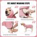 Lianzimau Dog Sweater - Warm Fleece Winter Coat for Large & Medium Dogs - Stylish Pink Jacket for Small Breeds - Perfect for Cold Weather - Buy Online on GoSupps.com