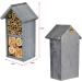 ASAB Insect Hotel Bug House Chalet Backyard Garden Outdoor Natural Wood Eco-Friendly Bug Insect House Hanging Nesting Habitat Room for Solitary Bees Butterflies Ladybugs (2 Storey Insect Hotel) - Buy Online on GoSupps.com