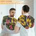 Watermelon Flower Beard Bib Apron for Men | Non-Stick Waterproof Grooming Cape with 2 Suction Cups - Perfect Gift for Shaving & Trimming - Buy Online on GoSupps.com