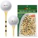 HUAEN Golf Tees Bamboo Tees 150 Pack 3-1/4 Inch Unbreakable Long Tees Bulk Low Friction and Resistance