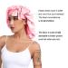 Awegeo Satin Bonnet Silk with Adjustable Straps - Jumbo Size Pink Satin Bonnet for Women with Long Curly Hair - Stretchy Tie Band for Sleeping - Buy Online on GoSupps.com