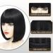 JSDshine 10 Inch Black Bob Wig with Bangs - Short Straight Natural Looking Wig for Women, Perfect for Daily & Party Use - Buy Online on GoSupps.com