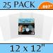 Grafix Ultra Clear .007 Plastic Film 12x12, 25-Pack - Ideal for DIY Crafts, Stencils, Journals, Cards & 3D Embellishments - Buy Online on GoSupps.com