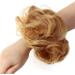 JJstar Golden Auburn Messy Hair Bun Scrunchie for Women - Curly Wavy Chignon Accessory - Buy Online on GoSupps.com