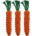 HESUILONG Carrot Dog Toys Puppy Teething Toys Dog Rope Toys Teething Toys for Puppies Cat Chew Toys Safe Braided Rabbit Toys Healthy Gift 3 PCS Sturdy