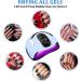 Twest Nail Dryer 168W UV LED Lamp for Gel Nails with 4 Timers Car Sensor LCD Display | Removable Nail Polish Dryer for Fingers & Toenails | Nail Studio Lamp in Blue - Buy Online on GoSupps.com