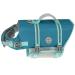 Vivaglory Ripstop Dogs Lifeguard vest for small medium Boat dog life jacket with improved buoyancy & visibility turquoise S: 43-53cm (chest circumference) turquoise