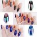 Flofia 240 PTH Ballerina Metallic Shiny False Nails Long Press-On Nail Art Tips for Stunning DIY Designs - Buy Online on GoSupps.com