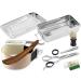 Solingen Paste Made in Germany in razor set |Shaving set accessories |Extra wide pull leather |Wooden handle razor with gold etching